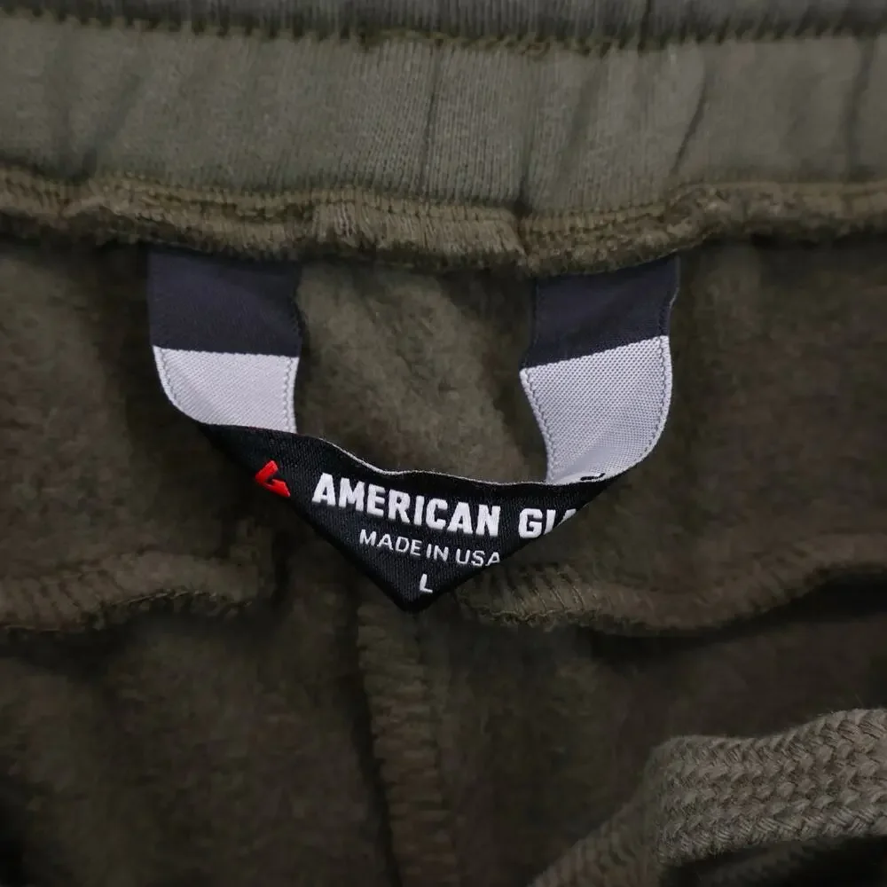 NWOT American Giant Men's Straight Cotton Sweatpant Deep Olive Size Large